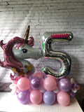 Floor Standing Pastel Unicorn Balloon Marquee