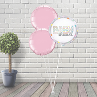 Baby Shower Colourful Pink Balloon Cluster