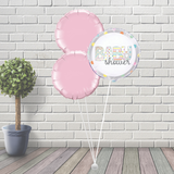 Baby Shower Colourful Pink Balloon Cluster
