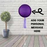 Purple 16” orbz balloon