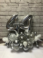 Table Top Number Marquee - Silver Numbers