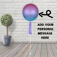 16” Orbz Ombré Purple and Blue Foil Balloon