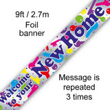 9ft Welcome To Your New Home Foil Banner