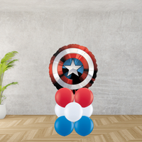 Floor Standing Captain America Shied Large Balloon Stack