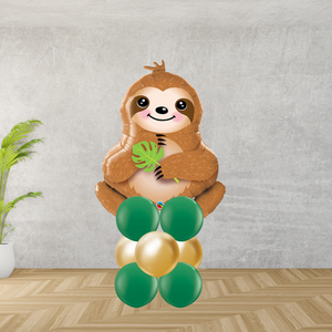 Floor Standing Sloth Large Balloon Stack