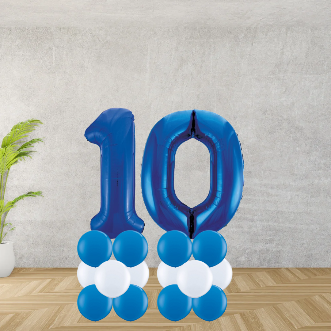 Floor Standing Blue Number Age 10 Stacks | The Wow Shop