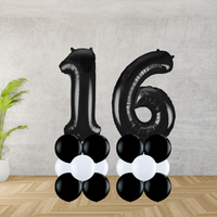 Floor Standing Black Number Age 16 Stacks