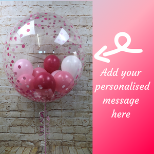 Pink Spots Pattern Bubble Balloon