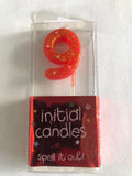 Mini Number 9 Candle - Red