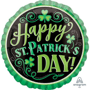 18" St Patrick’s Day Round Foil Balloon