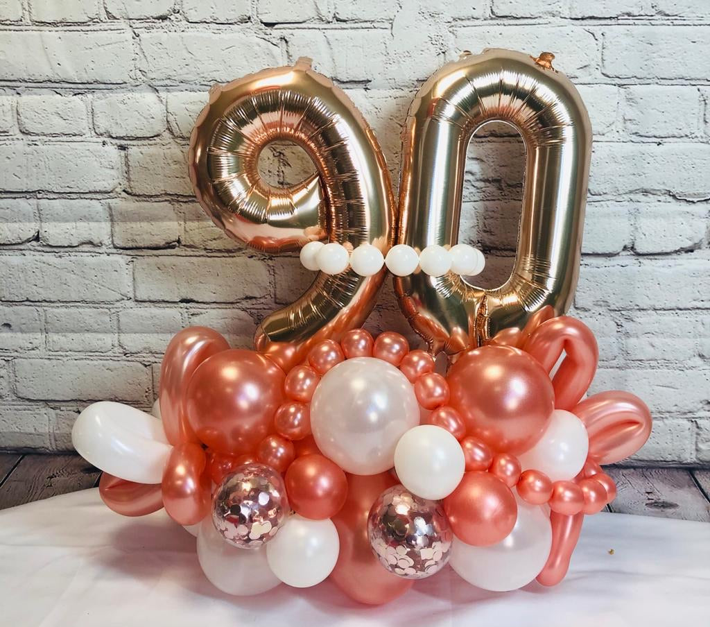 Table Top Number Marquee - Rose Gold Numbers