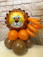 Small Animal Head On Balloon Base - Lion