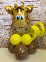Small Animal Head On Balloon Base - Giraffe