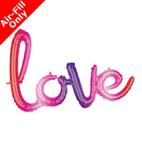 31” Ombre Love Phrase Foil Balloon