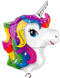 24" Rainbow Unicorn Medium Size Foil Balloon