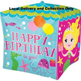 15" Happy Birthday To You Mermaids Foil Balloon