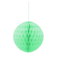 8 Inch Mint Honeycomb Tissue Paper Ball