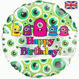 18" Monsters Birthday Foil Balloon