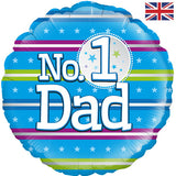 18" Number 1 Dad Foil Balloon By Oaktree