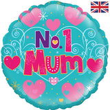 18" No.1 Mum Foil Balloon
