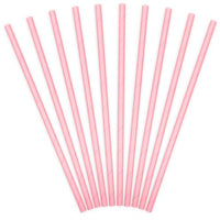 Pastel Pink Paper Straws (Pack of 10)