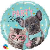 18" Studio Pets - Party Time Pets Foil Balloon