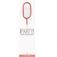 Sparkling Candle Number 0 Rose Gold