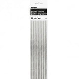 Silver Foil Paper Straws (Pack of 10)