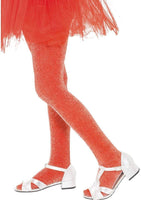 Childrens Red Sparkle Tights Age 8-12