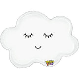 30" Smiley Cloud Supershape Foil Balloon