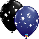 11" Space Latex Balloons (Pack 6)