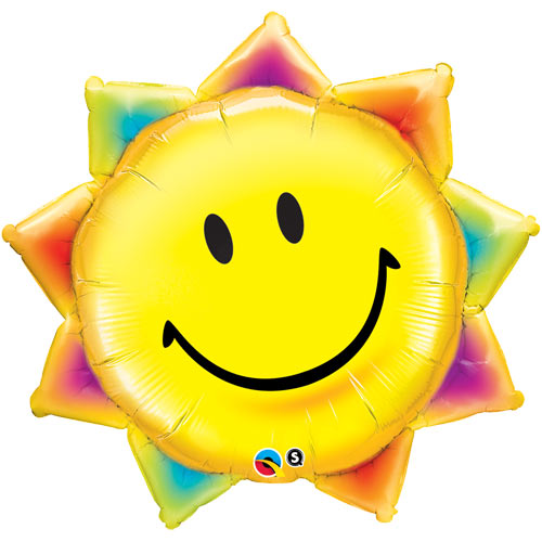 35" Sunshine Smile Supershape Foil Balloon