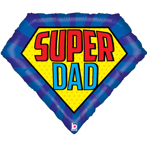 30" Super Dad Supershape Foil Balloon