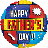 18" Super Fathers Day Foil Balloon