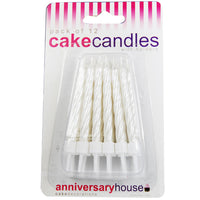 Pearlescent White Candle (Pack of 12)