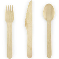 Wooden Cutlery - 18 Piece Set